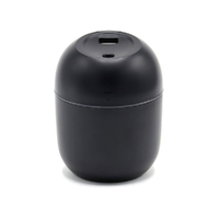 Светодиодный USB увлажнитель Egg с подсветкой, черный-S