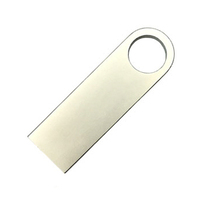 Флеш накопитель USB 2.0 Ring 16GB, металл, серебристый