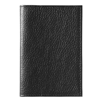 Обложка для автодокументов Leather Sky Flotter Sun из натуральной кожи, черная