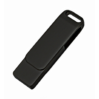 Флеш накопитель Bergamo, USB 2.0 32GB, металл, черный