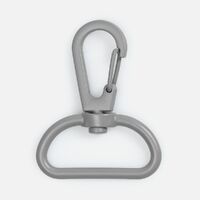 Застежка-карабин Snap Hook, L, серая