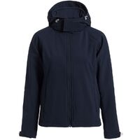 Куртка женская Hooded Softshell темно-синяя, размер L