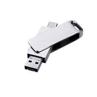 USB 2.0-флешка на 32 Гб 3-в-1 с разъемами Micro USB и USB-C