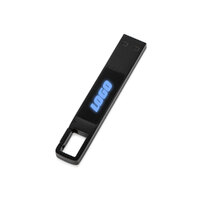 USB 2.0- флешка на 32 Гб c подсветкой логотипа «Hook LED»