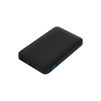 Внешний аккумулятор с подсветкой Анкор (Ancor) 5000 mAh, черный