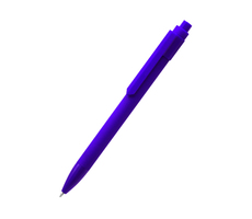 Ручка пластиковая Pit Soft софт-тач, синяя