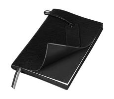 Ежедневник Flexy Foggia Leatherette B5, черный, недатированный, в гибкой обложке в подарочной коробке