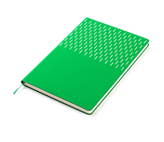 Ежедневник A5 недатированный Esmeralda в мягком переплёте, зелёный с серебристым
