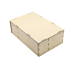 Подарочная коробка ламинированная из HDF 36,3*23,4*12,5 см ( 3 отделения) 