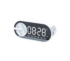 Колонка беспроводная MyTone Sound Clock c часами, белая
