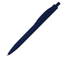 Ручка шариковая IGLA SOFT, пластиковая, софт-тач, темно-синяя