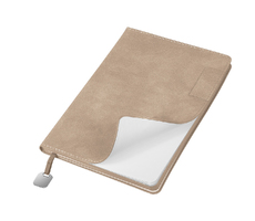 Ежедневник Flexy Tenero Suede A5, бежевый, недатированный, в гибкой обложке с петлей для ручки