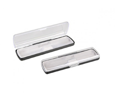 Футляр для ручки Pencase Uno, пластик, прозрачный/черный