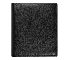 Кошелек с картхолдером для кредитных карт вертикальный Leather Plain из нат. кожи