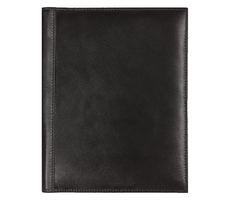 Суперобложка из натуральной кожи Universal leather размер А5+ , черная