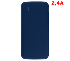 Внешний аккумулятор «Universal», 10 000 mAH, 5V 2.4 A, темно-синий