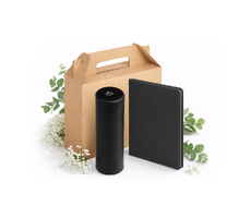 Набор подарочный Solution Everyday Duo (термос, ежедневник), черный