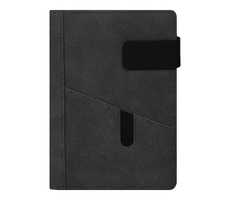 Ежедневник Smart New York Suede А5, черный, недатированный, в твердой обложке с поролоном, в подарочной коробке