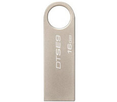 Флеш накопитель USB 2.0 Kingston DataTraveler SE9 16GB, металл, серебристый