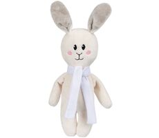 Мягкая игрушка Beastie Toys, заяц с белым шарфом