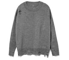 Джемпер оверсайз унисекс Grunge в сумке, серый, размер L/XL