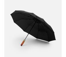 Зонт складной Cloudburst в подарочной упаковке, черный