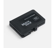 Органайзер для карт памяти и SIM с кардридером Multitask, черный