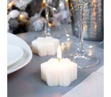 Свеча Snowlight 3, белая, 6 см