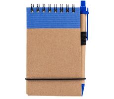 Блокнот на кольцах Eco Note с ручкой, синий