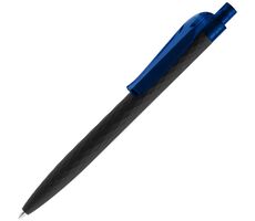 Ручка шариковая Prodir QS01 PRT-T Soft Touch, черная с синим