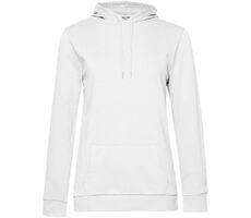 Толстовка с капюшоном женская Hoodie, белая, размер 3XL