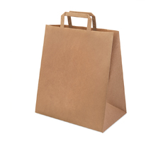 Пакет бумажный QUADRATA L, крафт, плотность 80 г/м2, 37 х 32 х 20 cм