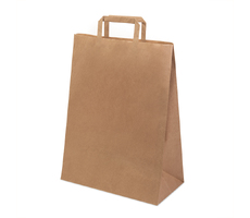 Пакет бумажный QUADRATA XL, крафт, плотность 80 г/м2, 43 x 32 x 17 cм