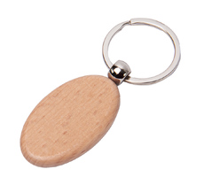 Брелок TIMBER OVAL; 5,2 x 3,2 см; дерево