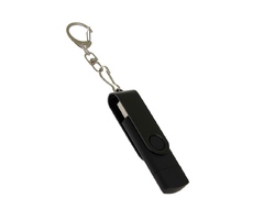 USB 2.0- флешка на 64 Гб с поворотным механизмом и дополнительным разъемом Type-C