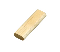 USB 2.0- флешка на 64 Гб эргономичной прямоугольной формы с округленными краями
