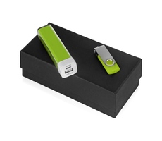 Подарочный набор Flashbank с флешкой и зарядным устройством
