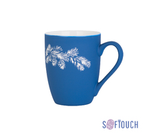 Кружка "Trend" с гравировкой по окружности,  покрытие soft touch