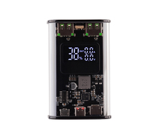 Зарядное (22.5W) устройство "Inside" 9000 mAh с прозрачным корпусом и цифровым индикатором заряда/напряжения/силы тока