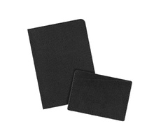 Подарочный набор Твид (Tweed), черный (кардхолдер, обложка на паспорт)