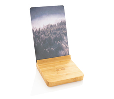 Док-станция для беспроводной зарядки с фоторамкой Bamboo, 5 Вт